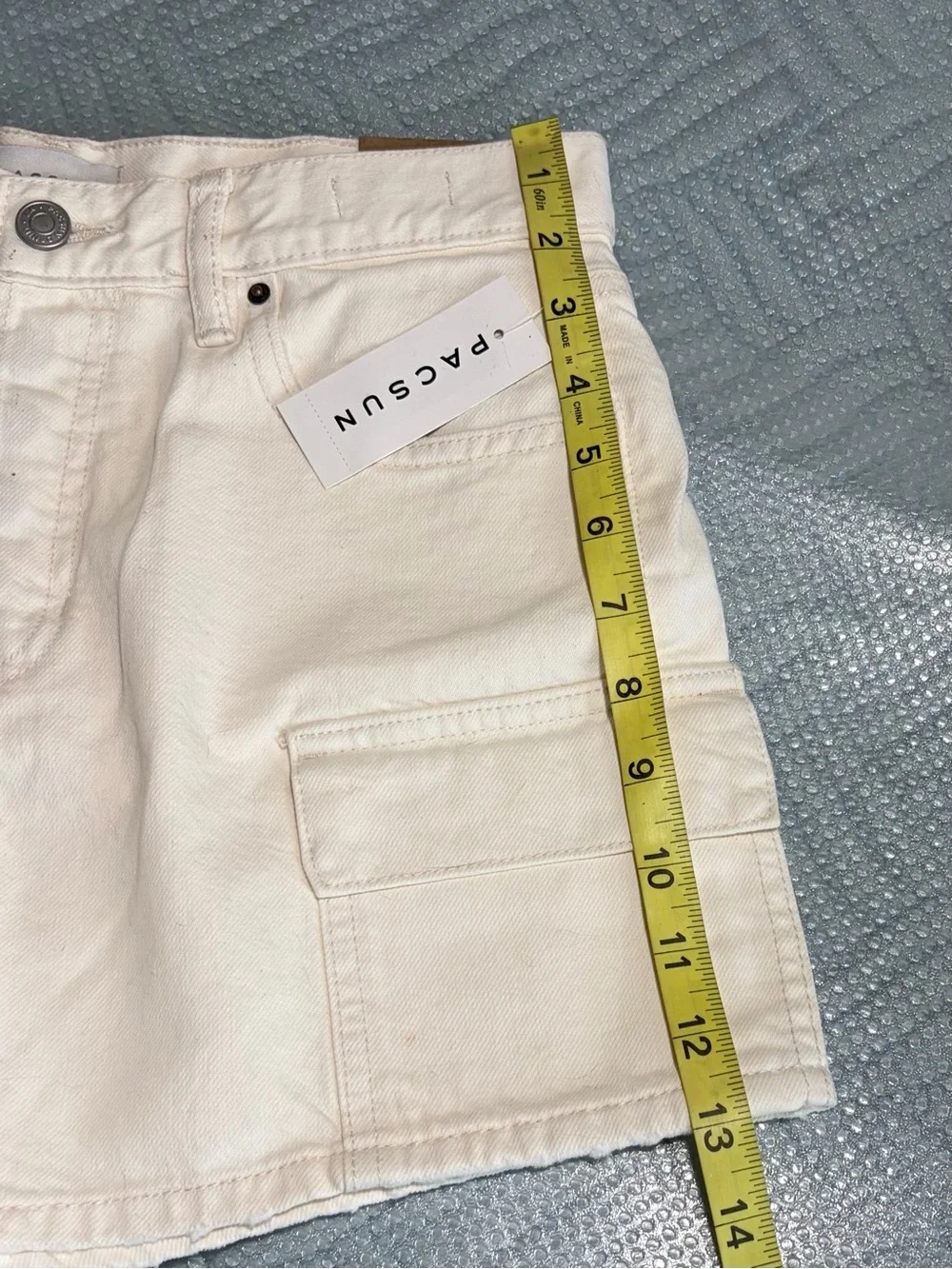 PacSun Cream Utility Cargo Shorts for Women Sz 26
